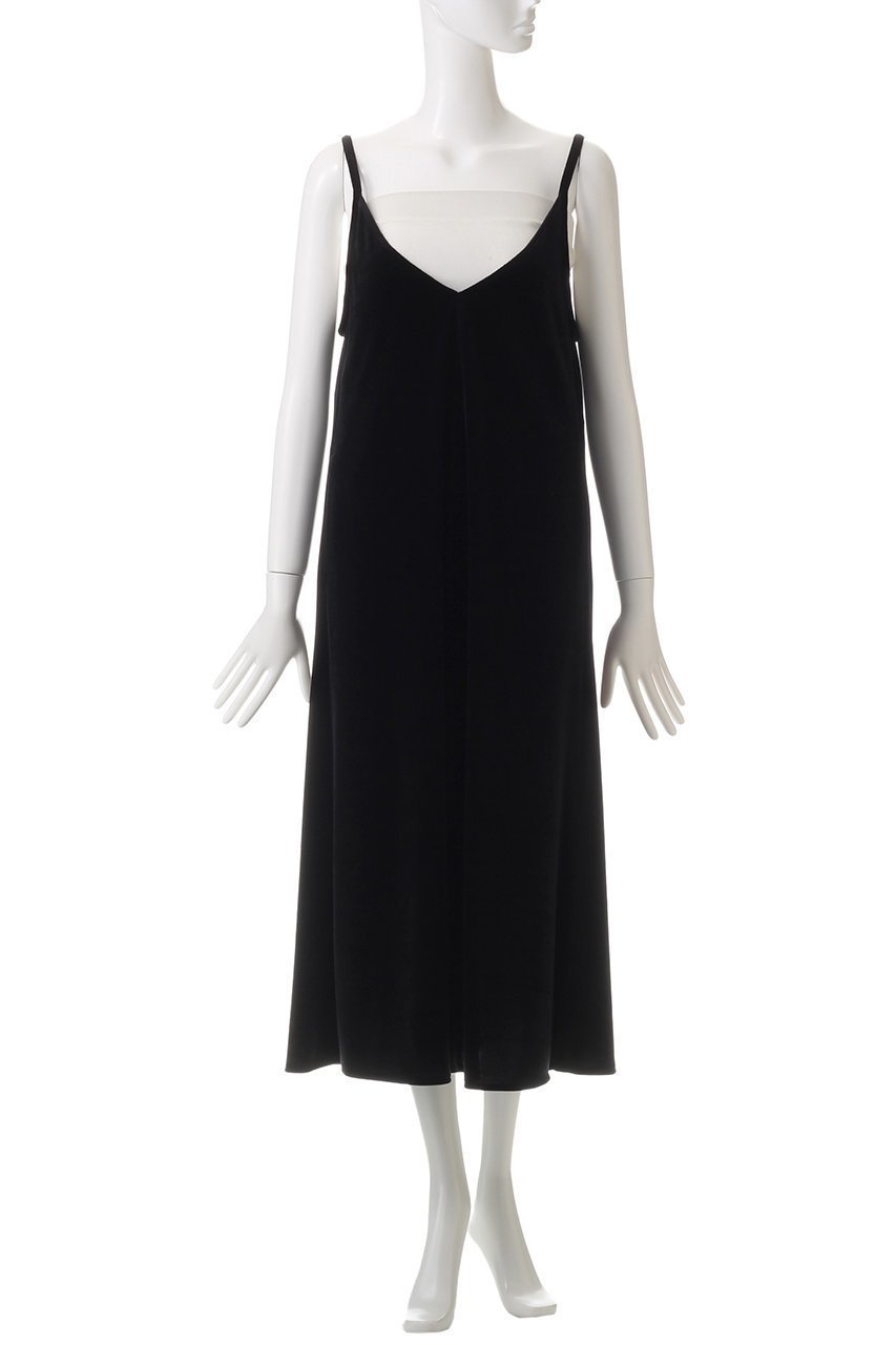 【アナイ/ANAYI】のトリアセベロアキャミソール ワンピース 人気、トレンドファッション・服の通販 founy(ファニー) 　ファッション　Fashion　レディースファッション　Ladies' Fashion Online　ワンピース　Dress　チュニック　Tunic　おすすめ　Recommend　インナー　Inner　キャミソール　Camisole　シンプル　Simple　スリット　Slit　チュニック　Tunic　フロント　Front　ベロア　Velor　ポケット　Pocket　リラックス　Relax　ロング　Long　再入荷　Restock/Back In Stock/Re Arrival　A/W・秋冬　Aw・Autumn/Winter・Fw・Fall-Winter　other-2|ID: prp329100004593396 ipo3291000000032614864