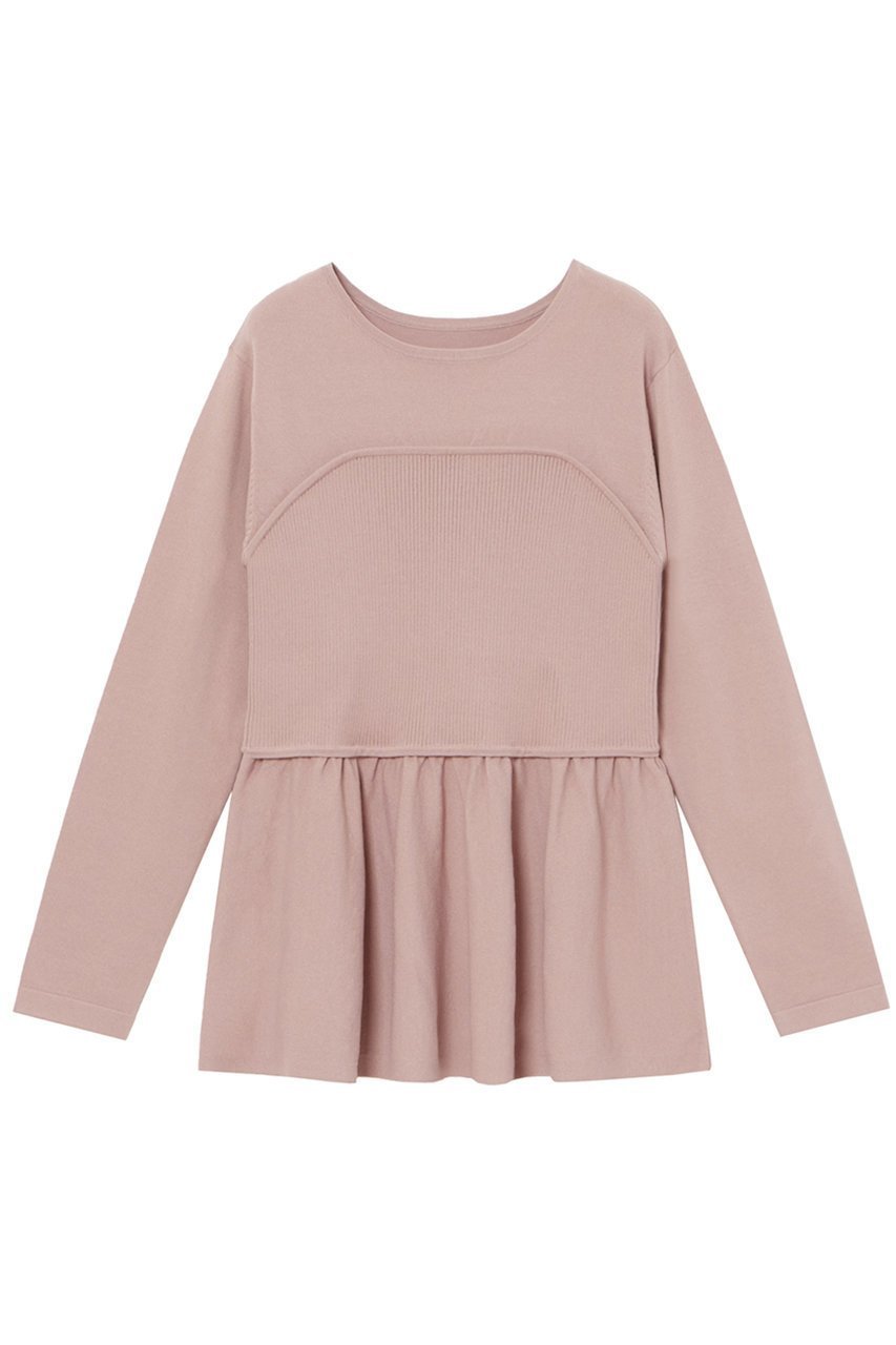 【アナイ/ANAYI】のビスチェペプラムプルオーバー インテリア・キッズ・メンズ・レディースファッション・服の通販 founy(ファニー) 　ファッション　Fashion　レディースファッション　Ladies' Fashion Online　トップス・カットソー　Tops/Tshirt　ニット　Knit Tops　プルオーバー　Pullover　ビスチェ　Bustier　ストレッチ　Stretch　バランス　Balance　ビスチェ　Bustier　ペプラム　Peplum　ボトム　Bottom　ラウンド　Round　リラックス　Relax　ワイド　Wide　再入荷　Restock/Back In Stock/Re Arrival　ピンク|ID: prp329100004593400 ipo3291000000032614891