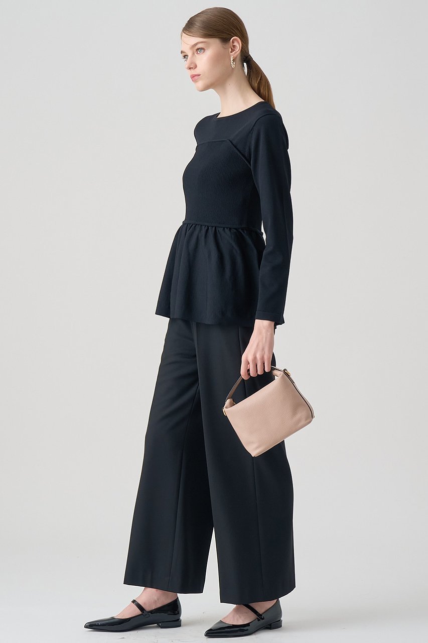 【アナイ/ANAYI】のビスチェペプラムプルオーバー 人気、トレンドファッション・服の通販 founy(ファニー) 　ファッション　Fashion　レディースファッション　Ladies' Fashion Online　トップス・カットソー　Tops/Tshirt　ニット　Knit Tops　プルオーバー　Pullover　ビスチェ　Bustier　ストレッチ　Stretch　バランス　Balance　ビスチェ　Bustier　ペプラム　Peplum　ボトム　Bottom　ラウンド　Round　リラックス　Relax　ワイド　Wide　再入荷　Restock/Back In Stock/Re Arrival　other-5|ID: prp329100004593400 ipo3291000000032614896