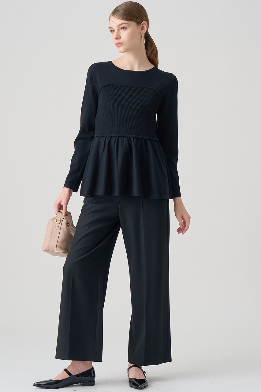 【アナイ/ANAYI】のビスチェペプラムプルオーバー 人気、トレンドファッション・服の通販 founy(ファニー) 　ファッション　Fashion　レディースファッション　Ladies' Fashion Online　トップス・カットソー　Tops/Tshirt　ニット　Knit Tops　プルオーバー　Pullover　ビスチェ　Bustier　ストレッチ　Stretch　バランス　Balance　ビスチェ　Bustier　ペプラム　Peplum　ボトム　Bottom　ラウンド　Round　リラックス　Relax　ワイド　Wide　再入荷　Restock/Back In Stock/Re Arrival　other-6|ID: prp329100004593400 ipo3291000000032614897