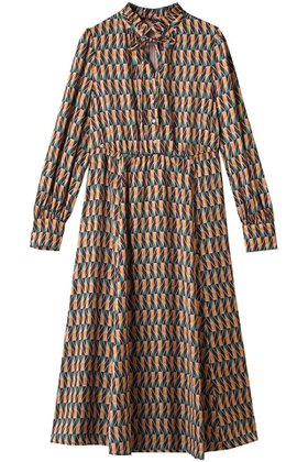 【アナイ/ANAYI】 カラーグラフィックフリルワンピース人気、トレンドファッション・服の通販 founy(ファニー) ファッション Fashion レディースファッション Ladies' Fashion Online ワンピース Dress チュニック Tunic グラフィック Graphic スリーブ Sleeve チュニック Tunic フェミニン Feminine フリル Frills フレア Flare リボン Ribbon ロング Long エレガント 上品 Elegant 再入荷 Restock/Back In Stock/Re Arrival |ID:prp329100004593409