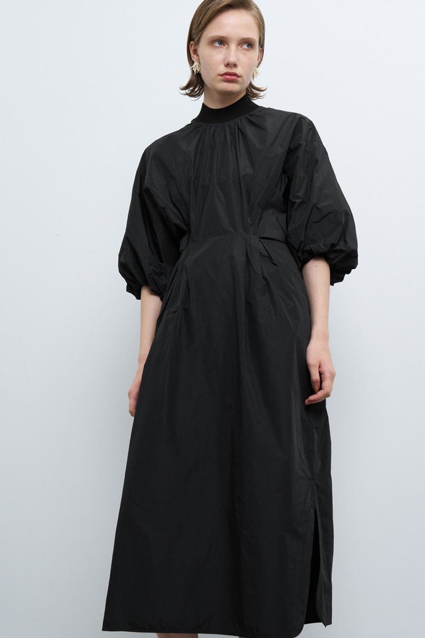 【ランバン オン ブルー/LANVIN en Bleu】のメモリータフタボリュームスリーブワンピース 人気、トレンドファッション・服の通販 founy(ファニー) 　ファッション　Fashion　レディースファッション　Ladies' Fashion Online　ワンピース　Dress　チュニック　Tunic　おすすめ　Recommend　スリット　Slit　スリーブ　Sleeve　タフタ　Taffeta　チュニック　Tunic　バルーン　Balloon　ロング　Long　再入荷　Restock/Back In Stock/Re Arrival　冬　Winter　長袖　Long Sleeve　other-6|ID: prp329100004593412 ipo3291000000032615016