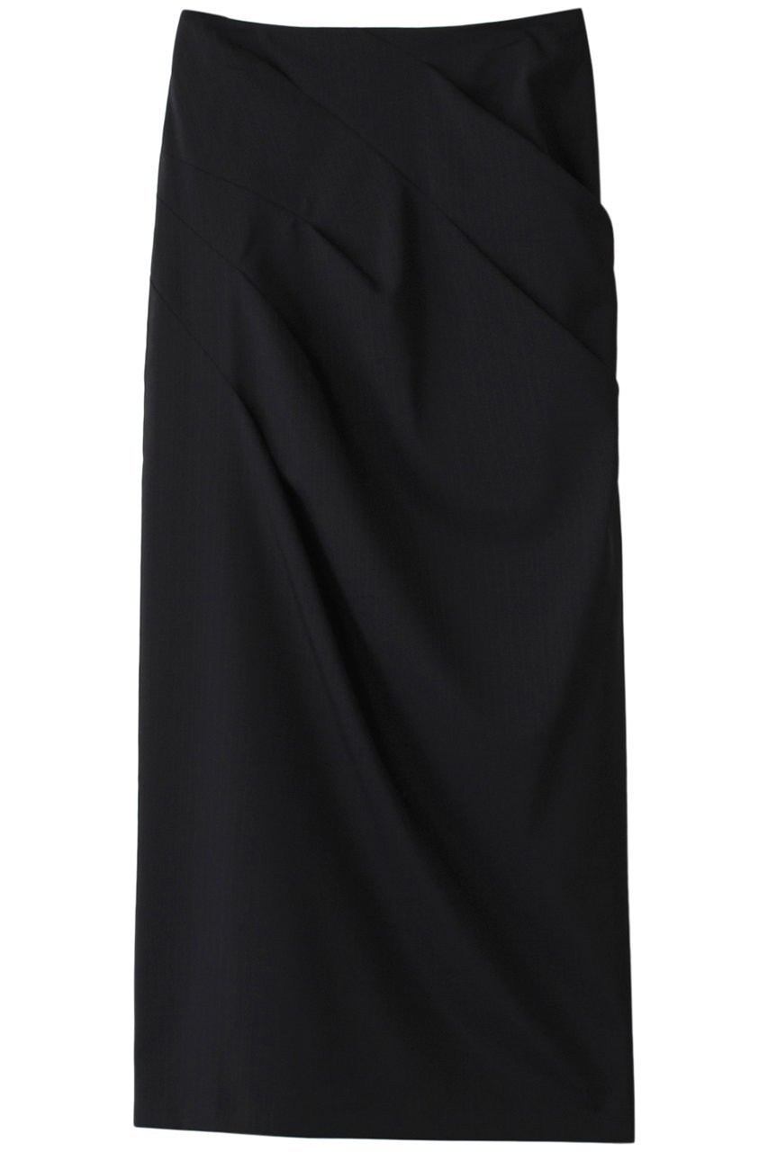 【ランバン オン ブルー/LANVIN en Bleu】のウールトロピカルドレープタイトスカート 人気、トレンドファッション・服の通販 founy(ファニー) 　ファッション　Fashion　レディースファッション　Ladies' Fashion Online　スカート　Skirt　ロングスカート　Long Skirt　スマート　Smart　ドレープ　Drape　ロング　Long　エレガント 上品　Elegant　再入荷　Restock/Back In Stock/Re Arrival　 other-1|ID: prp329100004593415 ipo3291000000032615038