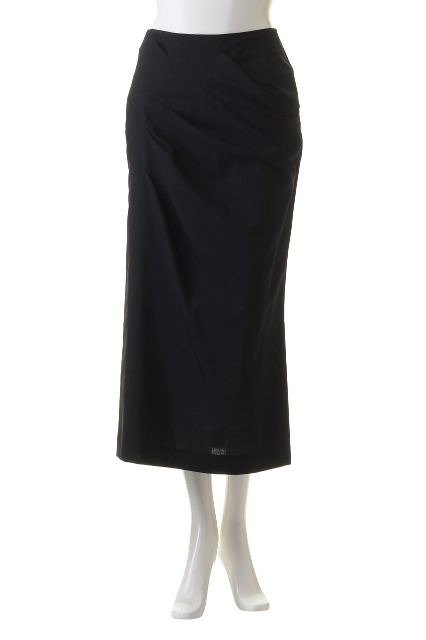 【ランバン オン ブルー/LANVIN en Bleu】のウールトロピカルドレープタイトスカート 人気、トレンドファッション・服の通販 founy(ファニー) 　ファッション　Fashion　レディースファッション　Ladies' Fashion Online　スカート　Skirt　ロングスカート　Long Skirt　スマート　Smart　ドレープ　Drape　ロング　Long　エレガント 上品　Elegant　再入荷　Restock/Back In Stock/Re Arrival　other-2|ID: prp329100004593415 ipo3291000000032615041