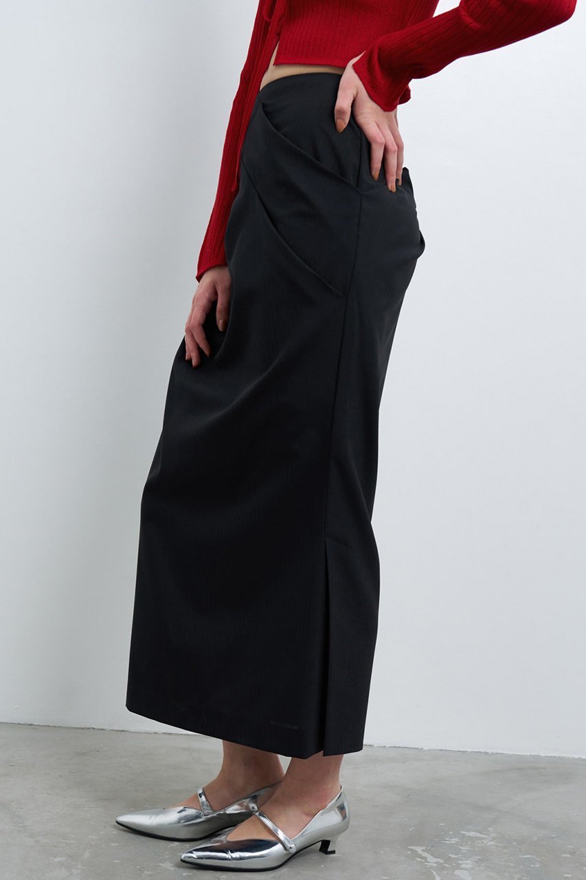 【ランバン オン ブルー/LANVIN en Bleu】のウールトロピカルドレープタイトスカート 人気、トレンドファッション・服の通販 founy(ファニー) 　ファッション　Fashion　レディースファッション　Ladies' Fashion Online　スカート　Skirt　ロングスカート　Long Skirt　スマート　Smart　ドレープ　Drape　ロング　Long　エレガント 上品　Elegant　再入荷　Restock/Back In Stock/Re Arrival　other-6|ID: prp329100004593415 ipo3291000000032615045