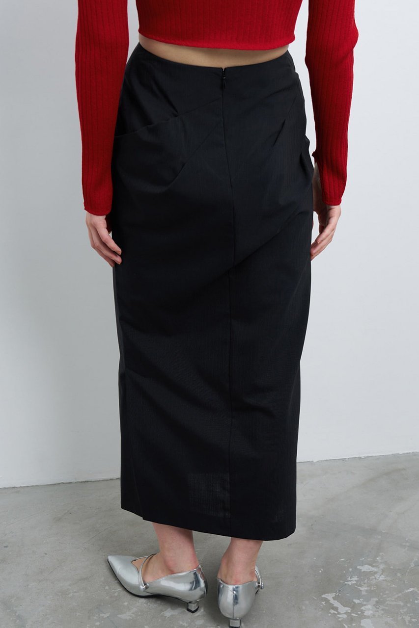【ランバン オン ブルー/LANVIN en Bleu】のウールトロピカルドレープタイトスカート 人気、トレンドファッション・服の通販 founy(ファニー) 　ファッション　Fashion　レディースファッション　Ladies' Fashion Online　スカート　Skirt　ロングスカート　Long Skirt　スマート　Smart　ドレープ　Drape　ロング　Long　エレガント 上品　Elegant　再入荷　Restock/Back In Stock/Re Arrival　other-7|ID: prp329100004593415 ipo3291000000032615046