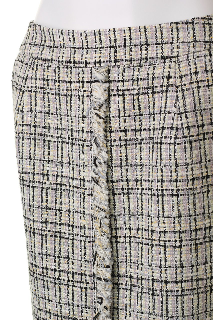 【ランバン オン ブルー/LANVIN en Bleu】のミックスツイードスカート 人気、トレンドファッション・服の通販 founy(ファニー) 　ファッション　Fashion　レディースファッション　Ladies' Fashion Online　スカート　Skirt　ロングスカート　Long Skirt　クラシカル　Classical　セットアップ　Set Up　ツイード　Tweed　フリンジ　Fringe　ベスト　Vest　ロング　Long　再入荷　Restock/Back In Stock/Re Arrival　春　Spring　other-5|ID: prp329100004593417 ipo3291000000032615063