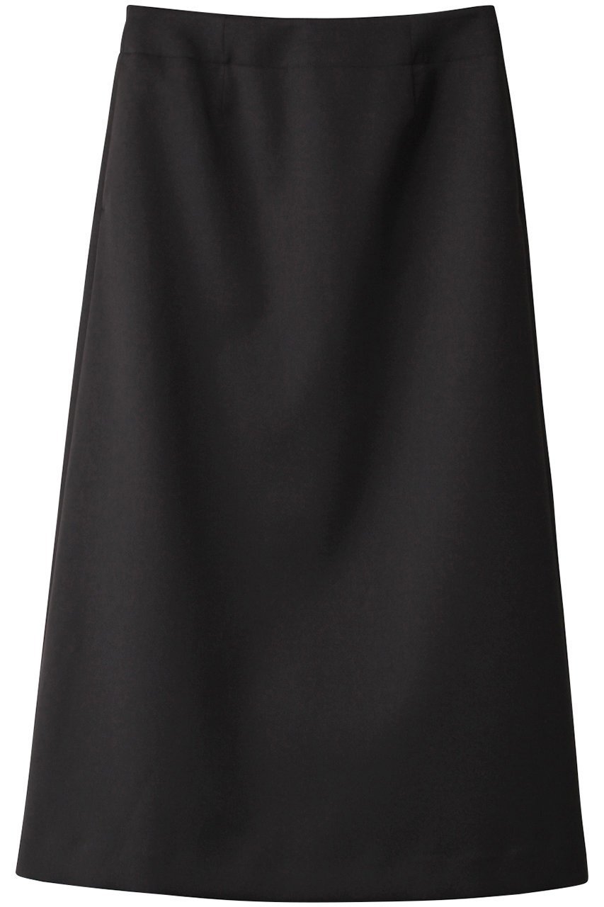 【ランバン オン ブルー/LANVIN en Bleu】のウールサテンセミフレアスカート インテリア・キッズ・メンズ・レディースファッション・服の通販 founy(ファニー) 　ファッション　Fashion　レディースファッション　Fashion for Women　スカート　Skirts　Aライン・フレアスカート　A-Line & Flared Skirts　ロングスカート　Long Skirts / Maxi & Midi Skirts　クラシカル　Classical, Vintage-Inspired　サテン　Satin, Glossy Fabric　ストレッチ　Stretch, Stretchy Fabric　セットアップ　Set-Up, Coordinated Outfit　フォーマル　Formal, Dressy　フレア　Flare, Flared　ロング　Long, Long-Length　ブラック|ID: prp329100004593418 ipo3291000000032615069
