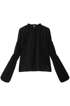 【エリオポール/heliopole】 キャンディースリーブブラウス人気、トレンドファッション・服の通販 founy(ファニー) ファッション Fashion レディースファッション Ladies' Fashion Online トップス・カットソー Tops/Tshirt シャツ/ブラウス Shirts/Blouses シャーリング Shirring スリーブ Sleeve デニム Denim ドレープ Drape ファブリック Fabric フリル Frills ロング Long エレガント 上品 Elegant |ID:prp329100004593431