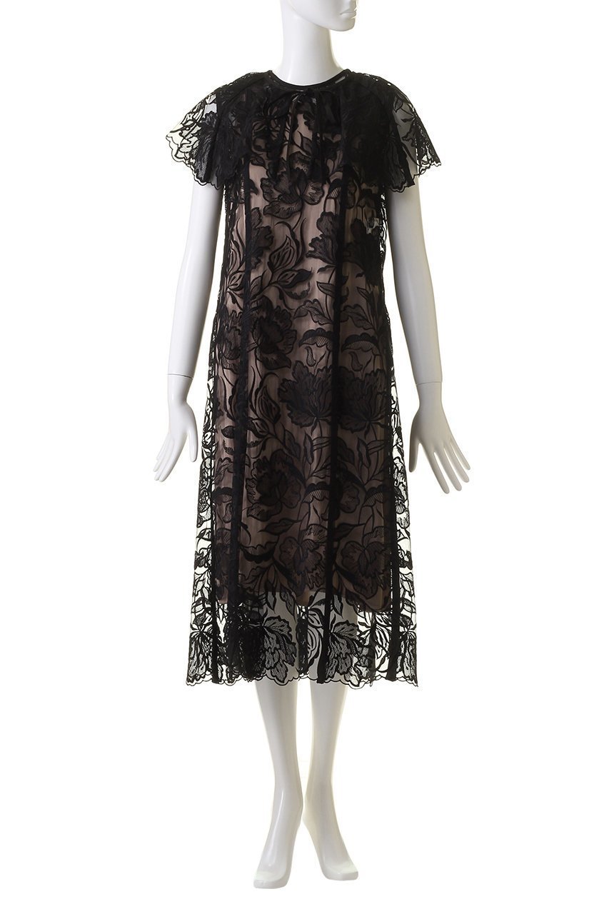 【デザイン ワークス/DESIGN WORKS】のレース刺繍ワンピース 人気、トレンドファッション・服の通販 founy(ファニー) 　ファッション　Fashion　レディースファッション　Fashion for Women　ワンピース　Dresses　チュニック　Tunic Tops & Dresses　アンダー　Underwear Essentials　チュニック　Tunic, Long Top　ドレス　Dress, One-Piece　パーティ　Party, Party Style　フラワー　Flower, Floral　ボレロ　Bolero, Short Cardigan　モチーフ　Motif, Design Theme　レース　Lace, Lace Fabric　ロング　Long, Long-Length　other-2|ID: prp329100004593432 ipo3291000000034954620