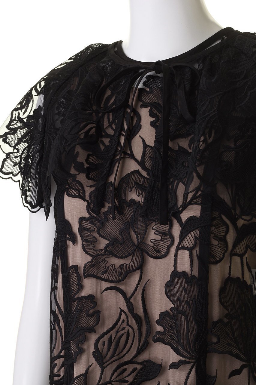 【デザイン ワークス/DESIGN WORKS】のレース刺繍ワンピース 人気、トレンドファッション・服の通販 founy(ファニー) 　ファッション　Fashion　レディースファッション　Fashion for Women　ワンピース　Dresses　チュニック　Tunic Tops & Dresses　アンダー　Underwear Essentials　チュニック　Tunic, Long Top　ドレス　Dress, One-Piece　パーティ　Party, Party Style　フラワー　Flower, Floral　ボレロ　Bolero, Short Cardigan　モチーフ　Motif, Design Theme　レース　Lace, Lace Fabric　ロング　Long, Long-Length　other-5|ID: prp329100004593432 ipo3291000000034954623