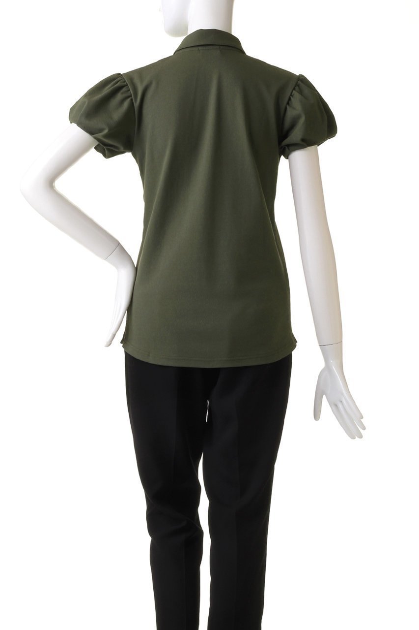 【オブシディアン/OBSIDIAN】の【ELLE SHOP限定】BALLOON SLEEVE POLO 人気、トレンドファッション・服の通販 founy(ファニー) 　ファッション　Fashion　レディースファッション　Ladies' Fashion Online　トップス・カットソー　Tops/Tshirt　スポーツウェア　Sportswear　スポーツ トップス　Sports Tops　コンパクト　Compact　スポーツ　Sports　スリーブ　Sleeve　バルーン　Balloon　ポロシャツ　Polo Shirt　other-4|ID: prp329100004593443 ipo3291000000032615448