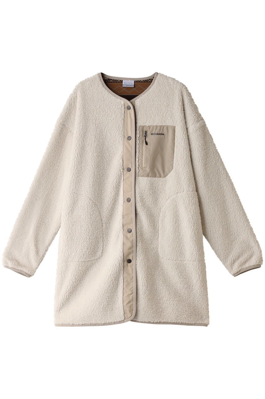【コロンビア/Columbia】のクリスタルベンドロングジャケット インテリア・キッズ・メンズ・レディースファッション・服の通販 founy(ファニー) 　ファッション　Fashion　レディースファッション　Ladies' Fashion Online　アウター　Coat Outerwear　ジャケット　Jackets　ジャケット　Jacket　フロント　Front　ポケット　Pocket　モコモコ　Fluffy　ロング　Long　ワンポイント　One Point　定番　Standard　Stone|ID: prp329100004593446 ipo3291000000032615472