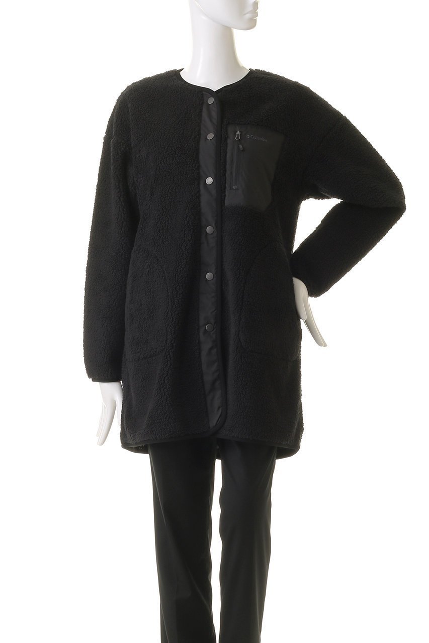 【コロンビア/Columbia】のクリスタルベンドロングジャケット 人気、トレンドファッション・服の通販 founy(ファニー) 　ファッション　Fashion　レディースファッション　Ladies' Fashion Online　アウター　Coat Outerwear　ジャケット　Jackets　ジャケット　Jacket　フロント　Front　ポケット　Pocket　モコモコ　Fluffy　ロング　Long　ワンポイント　One Point　定番　Standard　other-2|ID: prp329100004593446 ipo3291000000032615474