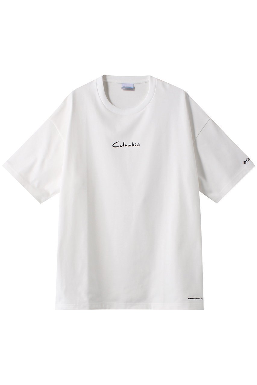 【コロンビア/Columbia】のクレストトゥバレーショートスリーブTシャツ インテリア・キッズ・メンズ・レディースファッション・服の通販 founy(ファニー) 　ファッション　Fashion　レディースファッション　Ladies' Fashion Online　トップス・カットソー　Tops/Tshirt　シャツ/ブラウス　Shirts/Blouses　ロング / Tシャツ　T-Shirts　カットソー　Cut and Sewn　アウトドア　Outdoor　グラフィック　Graphic　ショート　Short　スリーブ　Sleeve　Sea Salt|ID: prp329100004593465 ipo3291000000032615646