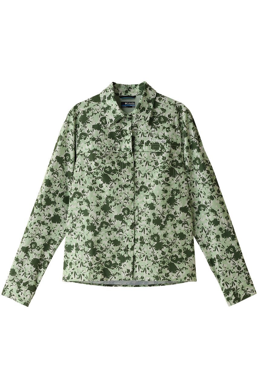 【コロンビア/Columbia】のサミットバレーウーブンロングスリーブシャツ インテリア・キッズ・メンズ・レディースファッション・服の通販 founy(ファニー) 　ファッション　Fashion　レディースファッション　Fashion for Women　トップス・カットソー　Cut & Sew Tops　シャツ・ブラウス・オフィスカジュアル　Elegant Blouses & Button-Ups　スポーツウェア　Functional & Stylish Sportswear　スポーツ トップス　Athletic Tops / Workout Tops / Training Shirts　サマー　Summer, Summer Style　スポーツ　Sports, Activewear　スリーブ　Sleeve, Long Sleeve / Short Sleeve　ロング　Long, Long-Length　ロールアップ　Roll-Up, Cuffed Hem　Sage Leaf Popflorid|ID: prp329100004593475 ipo3291000000035060614