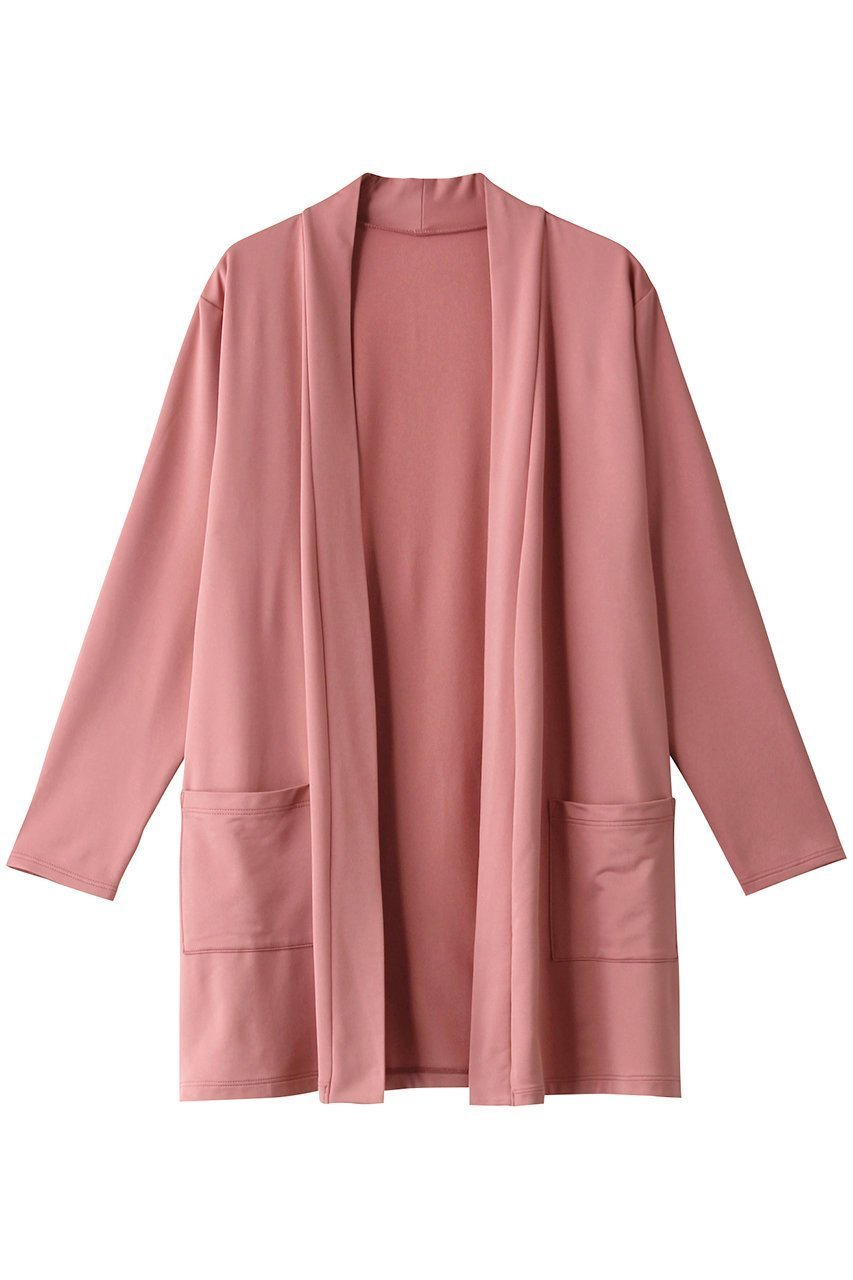 【コーラルヴェール/Coral Veil】の裏起毛ベア天ロング羽織 インテリア・キッズ・メンズ・レディースファッション・服の通販 founy(ファニー) 　ファッション　Fashion　レディースファッション　Ladies' Fashion Online　アウター　Coat Outerwear　スポーツウェア　Sportswear　スポーツ アウター　Sports Outerwear　アウトドア　Outdoor　カーディガン　Cardigan　ストレッチ　Stretch　スポーツ　Sports　ビーチ　Beach　ロング　Long　羽織　Haori　ピンク|ID: prp329100004593480 ipo3291000000032615780