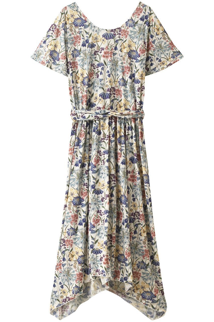 【コーラルヴェール/Coral Veil】のGloucestershire Walkワンピース インテリア・キッズ・メンズ・レディースファッション・服の通販 founy(ファニー) 　ファッション　Fashion　レディースファッション　Fashion for Women　ワンピース　Dresses　スポーツウェア　Functional & Stylish Sportswear　スポーツ ワンピース　Athletic Dress / Tennis Dress　イレギュラーヘム　Irregular Hem　スポーツ　Sports, Activewear　スリーブ　Sleeve, Long Sleeve / Short Sleeve　フェミニン　Feminine, Girly　フラワー　Flower, Floral　フレア　Flare, Flared　プリント　Print, Printed Pattern　リボン　Ribbon, Bow　水着　Swimsuit, Swimwear　ホワイト|ID: prp329100004593481 ipo3291000000034953599