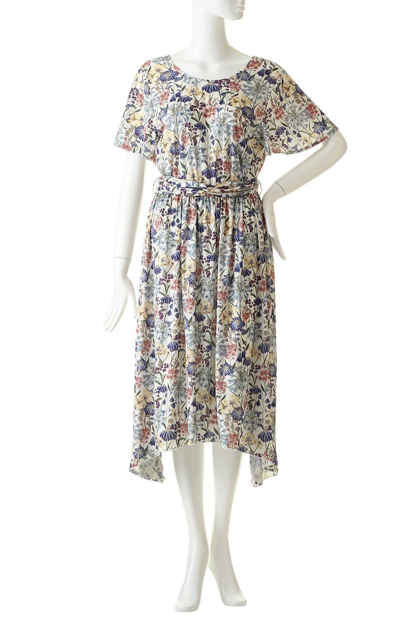 【コーラルヴェール/Coral Veil】のGloucestershire Walkワンピース 人気、トレンドファッション・服の通販 founy(ファニー) 　ファッション　Fashion　レディースファッション　Fashion for Women　ワンピース　Dresses　スポーツウェア　Functional & Stylish Sportswear　スポーツ ワンピース　Athletic Dress / Tennis Dress　イレギュラーヘム　Irregular Hem　スポーツ　Sports, Activewear　スリーブ　Sleeve, Long Sleeve / Short Sleeve　フェミニン　Feminine, Girly　フラワー　Flower, Floral　フレア　Flare, Flared　プリント　Print, Printed Pattern　リボン　Ribbon, Bow　水着　Swimsuit, Swimwear　other-2|ID: prp329100004593481 ipo3291000000035690095