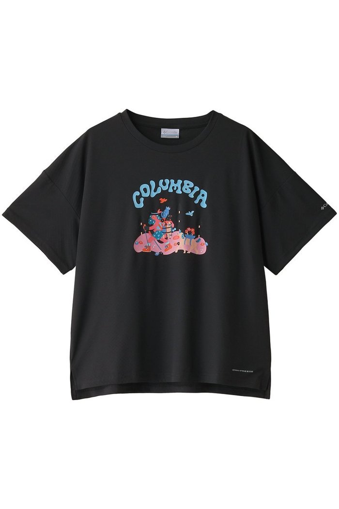 【コロンビア/Columbia】のエンジョイマウンテンライフオムニフリーズゼロショートスリーブTシャツ インテリア・キッズ・メンズ・レディースファッション・服の通販 founy(ファニー) https://founy.com/ ファッション Fashion レディースファッション Fashion for Women トップス・カットソー Cut & Sew Tops シャツ・ブラウス・オフィスカジュアル Elegant Blouses & Button-Ups ロングTシャツ・Tシャツ Longline T-Shirts & Tees カットソー・ベーシックTシャツ Cut-and-Sewn Tops / Stretch Tees & Basics サマー Summer, Summer Style ショート Short, Short Length スリーブ Sleeve, Long Sleeve / Short Sleeve フロント Front, Front Design プリント Print, Printed Pattern 夏 Summer |ID: prp329100004593486 ipo3291000000035060647