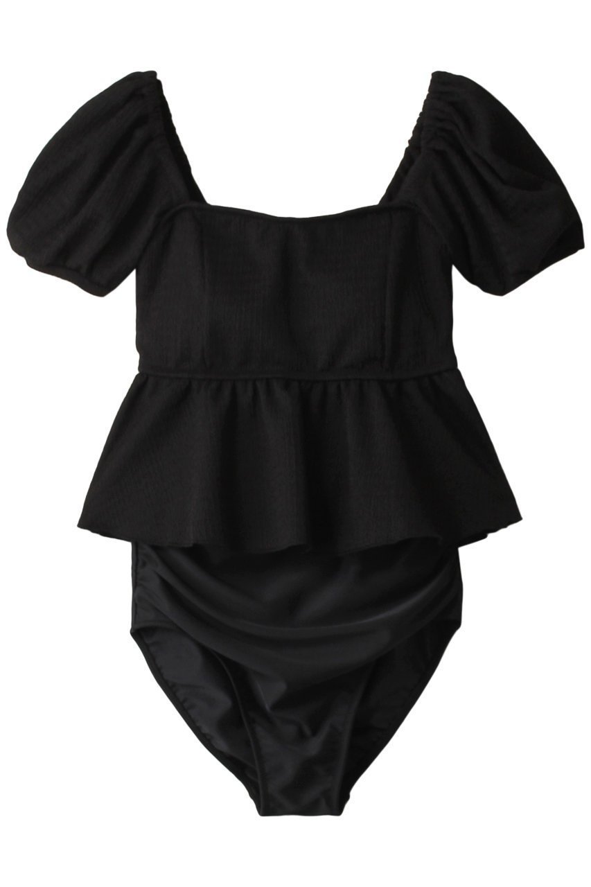 【レイール/Reir】の【San-ai Resort】パフスリーブ水着 インテリア・キッズ・メンズ・レディースファッション・服の通販 founy(ファニー) 　ファッション　Fashion　レディースファッション　Fashion for Women　水着　Swimwear　レディース水着・ビーチウェア　Swimwear & Beachwear　スポーツ　Sports, Activewear　スリーブ　Sleeve, Long Sleeve / Short Sleeve　水着　Swimsuit, Swimwear　ブラック|ID: prp329100004593488 ipo3291000000034953777