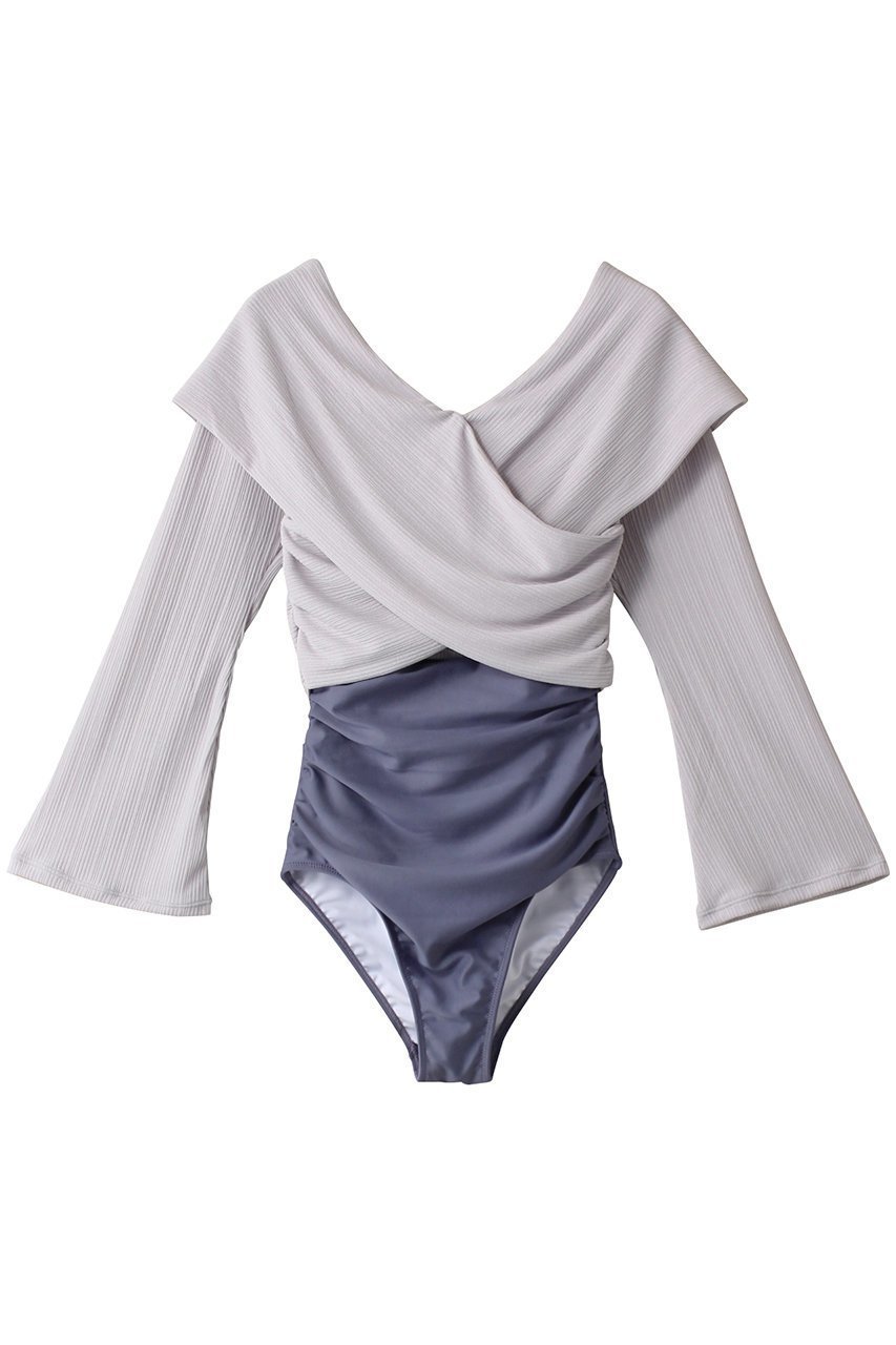 【レイール/Reir】の【San-ai Resort】Rib Knitセット インテリア・キッズ・メンズ・レディースファッション・服の通販 founy(ファニー) 　ファッション　Fashion　レディースファッション　Ladies' Fashion Online　水着　Swimwear　水着　Swimwear　ギャザー　Gather　クール　Cool　ショーツ　Shorts　ストレッチ　Stretch　スポーツ　Sports　スリーブ　Sleeve　水着　Swimsuit　パープル|ID: prp329100004593495 ipo3291000000032615907