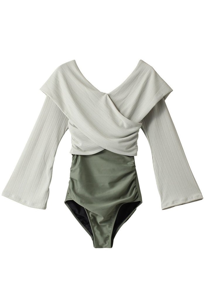 【レイール/Reir】の【San-ai Resort】Rib Knitセット インテリア・キッズ・メンズ・レディースファッション・服の通販 founy(ファニー) https://founy.com/ ファッション Fashion レディースファッション Fashion for Women 水着 Swimwear レディース水着・ビーチウェア Swimwear & Beachwear ギャザー Gathered, Ruffled クール Cool, Chic ショーツ Shorts, Short Pants ストレッチ Stretch, Stretchy Fabric スポーツ Sports, Activewear スリーブ Sleeve, Long Sleeve / Short Sleeve 水着 Swimsuit, Swimwear |ID: prp329100004593495 ipo3291000000034953572