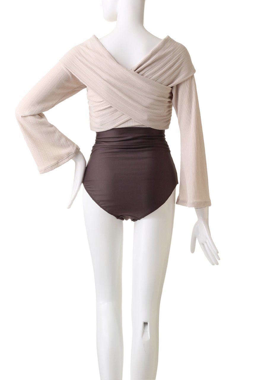 【レイール/Reir】の【San-ai Resort】Rib Knitセット 人気、トレンドファッション・服の通販 founy(ファニー) 　ファッション　Fashion　レディースファッション　Fashion for Women　水着　Swimwear　レディース水着・ビーチウェア　Swimwear & Beachwear　ギャザー　Gathered, Ruffled　クール　Cool, Chic　ショーツ　Shorts, Short Pants　ストレッチ　Stretch, Stretchy Fabric　スポーツ　Sports, Activewear　スリーブ　Sleeve, Long Sleeve / Short Sleeve　水着　Swimsuit, Swimwear　other-4|ID: prp329100004593495 ipo3291000000034953580