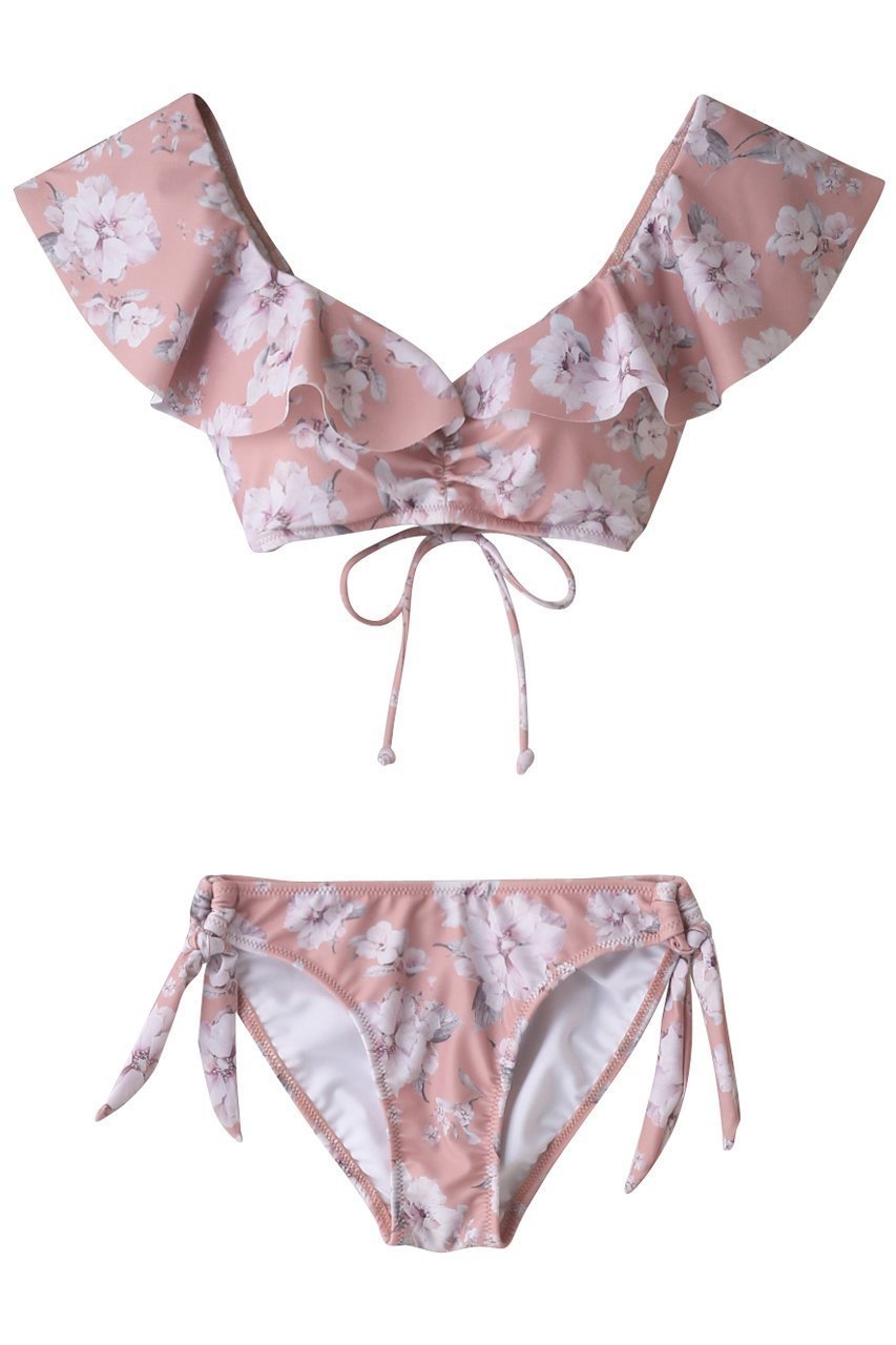 【レイール/Reir】のDegital Bloom 楽盛りフリル インテリア・キッズ・メンズ・レディースファッション・服の通販 founy(ファニー) 　ファッション　Fashion　レディースファッション　Fashion for Women　水着　Swimwear　レディース水着・ビーチウェア　Swimwear & Beachwear　スポーツ　Sports, Activewear　フィット　Fit, Slim Fit　フラワー　Flower, Floral　フリル　Frill, Ruffle　ボトム　Bottoms, Lower Wear　リゾート　Resort, Vacation Style　リボン　Ribbon, Bow　水着　Swimsuit, Swimwear　ピンク|ID: prp329100004593496 ipo3291000000034953697