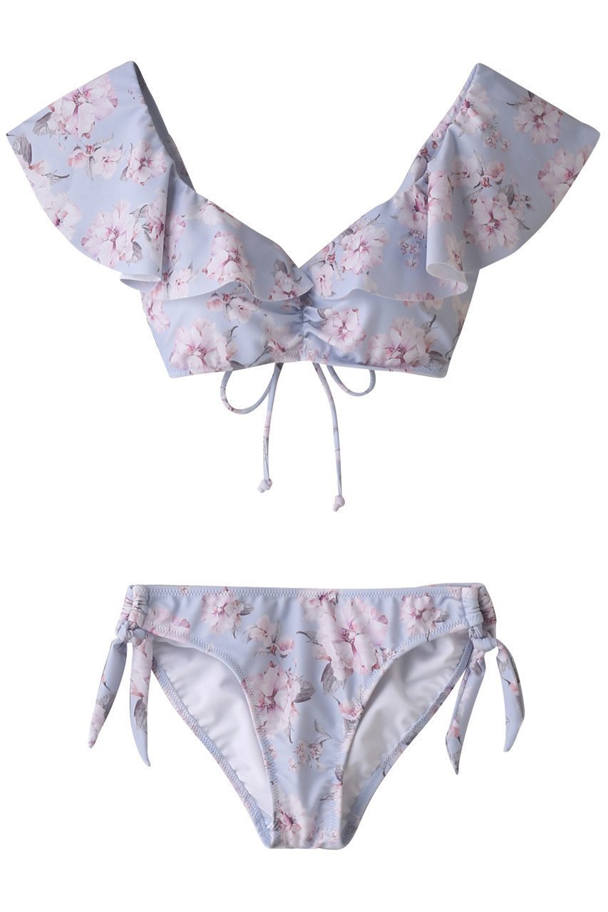 【レイール/Reir】のDegital Bloom 楽盛りフリル インテリア・キッズ・メンズ・レディースファッション・服の通販 founy(ファニー) 　ファッション　Fashion　レディースファッション　Fashion for Women　水着　Swimwear　レディース水着・ビーチウェア　Swimwear & Beachwear　スポーツ　Sports, Activewear　フィット　Fit, Slim Fit　フラワー　Flower, Floral　フリル　Frill, Ruffle　ボトム　Bottoms, Lower Wear　リゾート　Resort, Vacation Style　リボン　Ribbon, Bow　水着　Swimsuit, Swimwear　ブルー|ID: prp329100004593496 ipo3291000000034953698