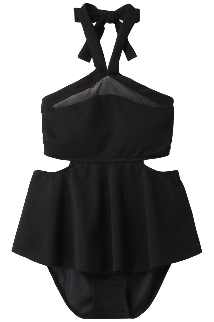 【レイール/Reir】のCrepeワンピース インテリア・キッズ・メンズ・レディースファッション・服の通販 founy(ファニー) 　ファッション　Fashion　レディースファッション　Ladies' Fashion Online　水着　Swimwear　水着　Swimwear　アンダー　Under　ギャザー　Gather　シアー　Sheer　ショーツ　Shorts　スポーツ　Sports　セパレート　Separate　チュール　Tulle　フレア　Flare　水着　Swimsuit　ブラック|ID: prp329100004593498 ipo3291000000032615940