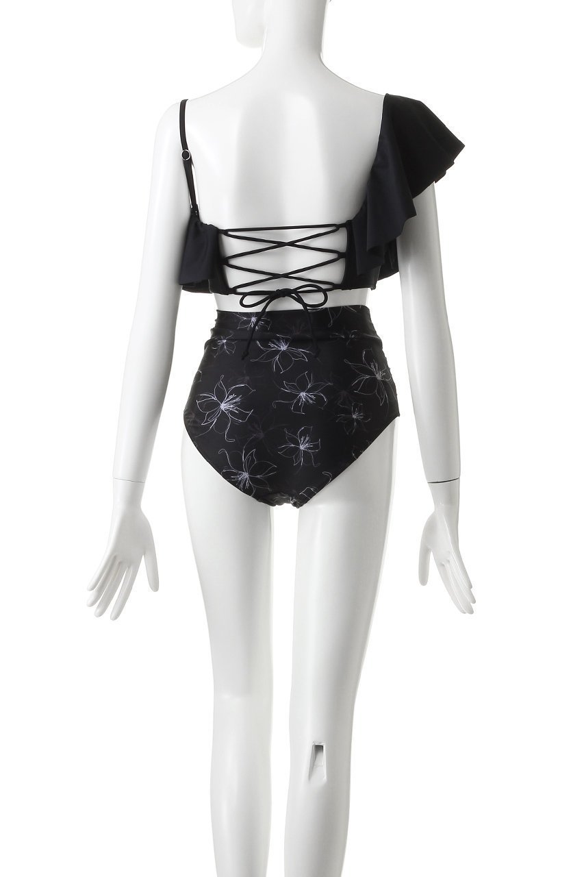 【レイール/Reir】のSolid×Pencil Flower ビキニ 人気、トレンドファッション・服の通販 founy(ファニー) 　ファッション　Fashion　レディースファッション　Fashion for Women　水着　Swimwear　レディース水着・ビーチウェア　Swimwear & Beachwear　ギャザー　Gathered, Ruffled　ショルダー　Shoulder, Shoulder Strap　ショーツ　Shorts, Short Pants　スポーツ　Sports, Activewear　ビキニ　Bikini, Two-Piece Swimsuit　フラワー　Flower, Floral　フリル　Frill, Ruffle　水着　Swimsuit, Swimwear　other-4|ID: prp329100004593501 ipo3291000000034954000