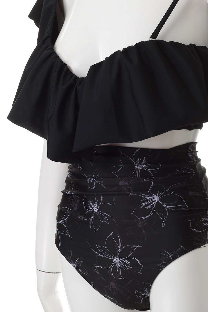 【レイール/Reir】のSolid×Pencil Flower ビキニ 人気、トレンドファッション・服の通販 founy(ファニー) 　ファッション　Fashion　レディースファッション　Fashion for Women　水着　Swimwear　レディース水着・ビーチウェア　Swimwear & Beachwear　ギャザー　Gathered, Ruffled　ショルダー　Shoulder, Shoulder Strap　ショーツ　Shorts, Short Pants　スポーツ　Sports, Activewear　ビキニ　Bikini, Two-Piece Swimsuit　フラワー　Flower, Floral　フリル　Frill, Ruffle　水着　Swimsuit, Swimwear　other-6|ID: prp329100004593501 ipo3291000000035690177