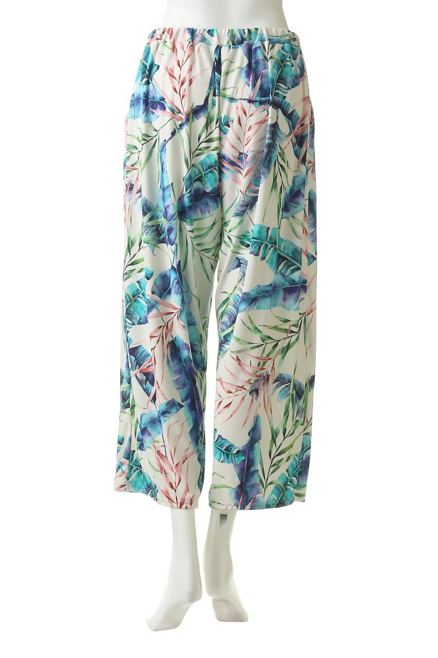 【コーラルヴェール/Coral Veil】のMix Leafガウチョパンツ 人気、トレンドファッション・服の通販 founy(ファニー) 　ファッション　Fashion　レディースファッション　Ladies' Fashion Online　パンツ　Pants　スポーツウェア　Sportswear　スポーツ パンツ　Sports Pants　おすすめ　Recommend　ガウチョパンツ　Gaucho Pants　スポーツ　Sports　プリント　Print　ミックス　Mix　リーフ　Leaf　other-4|ID: prp329100004593512 ipo3291000000032616064