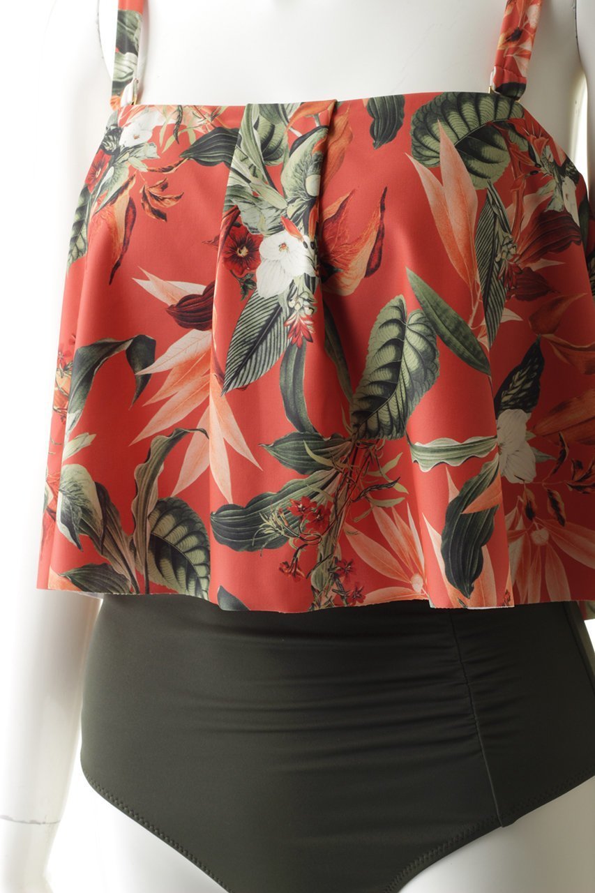 【レイール/Reir】の【Coral veil】Lily Gardenワンピース見えハイウエストビキニ 人気、トレンドファッション・服の通販 founy(ファニー) 　ファッション　Fashion　レディースファッション　Ladies' Fashion Online　水着　Swimwear　水着　Swimwear　エレガント 上品　Elegant　スポーツ　Sports　ビキニ　Bikini　ボトム　Bottom　ラップ　Wrap　水着　Swimsuit　other-5|ID: prp329100004593516 ipo3291000000032616099
