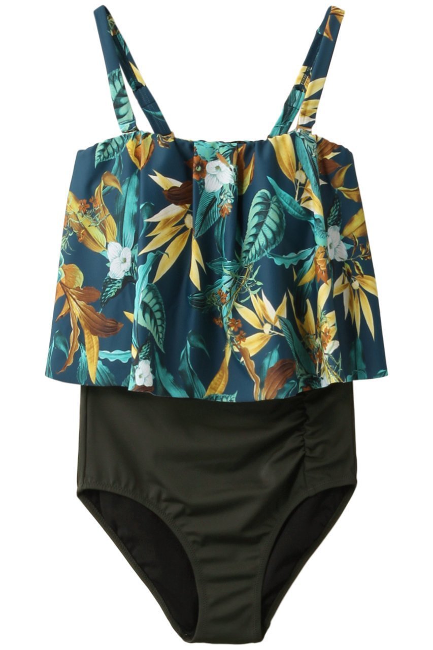 【レイール/Reir】の【Coral veil】Lily Gardenワンピース見えハイウエストビキニ インテリア・キッズ・メンズ・レディースファッション・服の通販 founy(ファニー) 　ファッション　Fashion　レディースファッション　Fashion for Women　水着　Swimwear　レディース水着・ビーチウェア　Swimwear & Beachwear　エレガント 上品　Elegant　スポーツ　Sports, Activewear　ビキニ　Bikini, Two-Piece Swimsuit　ボトム　Bottoms, Lower Wear　ラップ　Wrap, Wrap Design　水着　Swimsuit, Swimwear　グリーン|ID: prp329100004593516 ipo3291000000034953715