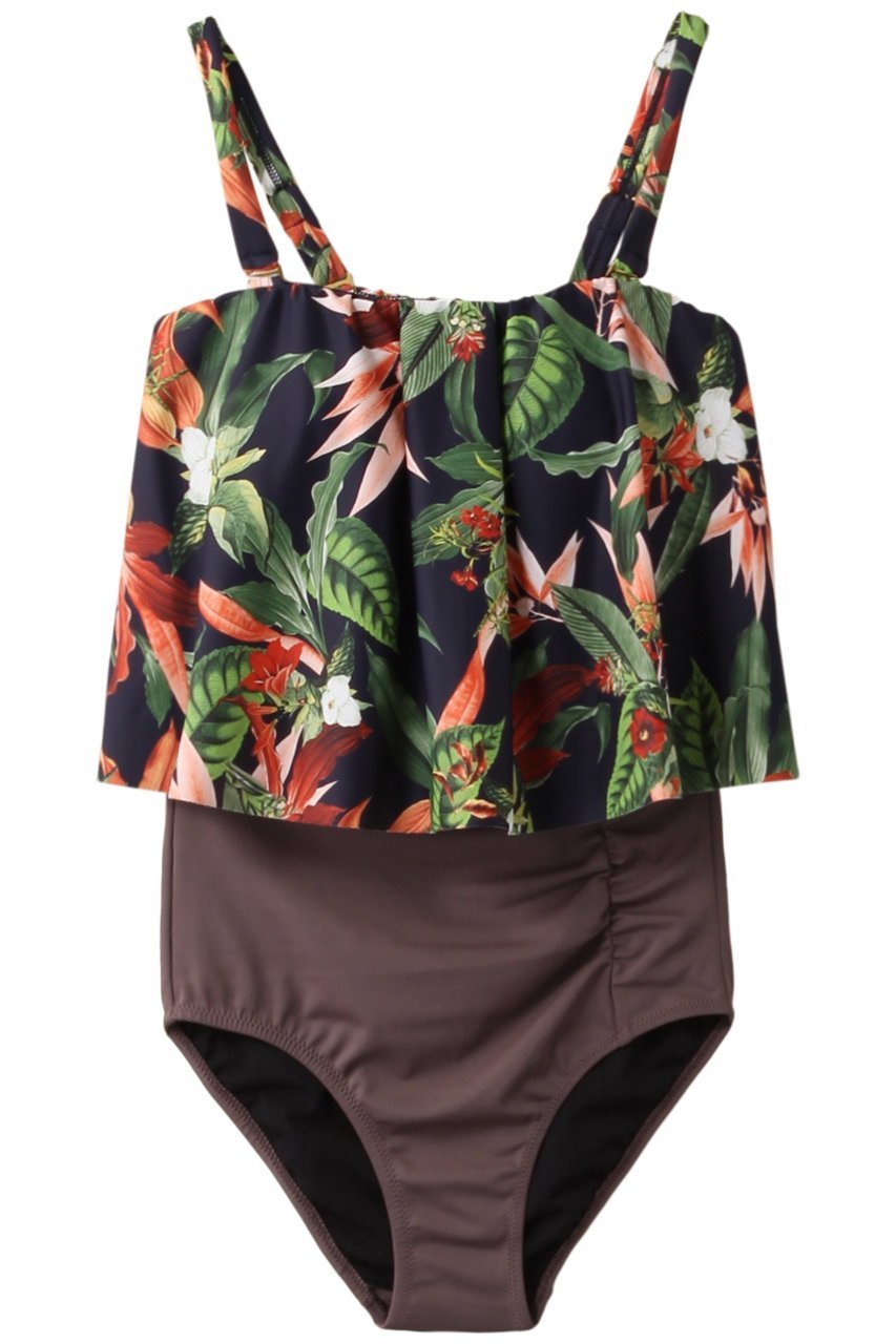 【レイール/Reir】の【Coral veil】Lily Gardenワンピース見えハイウエストビキニ インテリア・キッズ・メンズ・レディースファッション・服の通販 founy(ファニー) 　ファッション　Fashion　レディースファッション　Fashion for Women　水着　Swimwear　レディース水着・ビーチウェア　Swimwear & Beachwear　エレガント 上品　Elegant　スポーツ　Sports, Activewear　ビキニ　Bikini, Two-Piece Swimsuit　ボトム　Bottoms, Lower Wear　ラップ　Wrap, Wrap Design　水着　Swimsuit, Swimwear　ネイビー|ID: prp329100004593516 ipo3291000000034953717