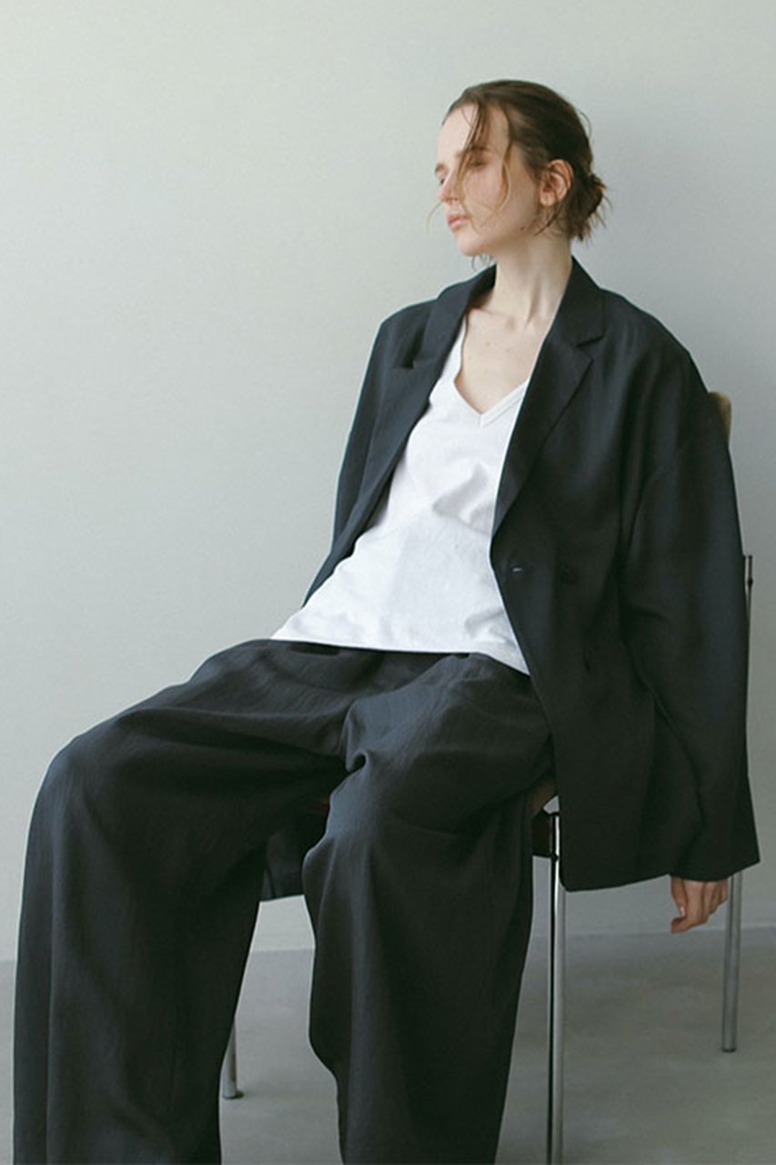 【エトレトウキョウ/ETRE TOKYO】のリラクシータックワイドパンツ 人気、トレンドファッション・服の通販 founy(ファニー) 　ファッション　Fashion　レディースファッション　Fashion for Women　パンツ　Pants & Trousers　なめらか　Smooth, Silky Texture　ストレート　Straight, Straight Cut　セットアップ　Set-Up, Coordinated Outfit　ボトム　Bottoms, Lower Wear　リラックス　Relax, Relaxed Fit　other-5|ID: prp329100004594074 ipo3291000000035341881