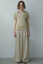 【エトレトウキョウ/ETRE TOKYO】のリラクシータックワイドパンツ ベージュ|ID:prp329100004594074