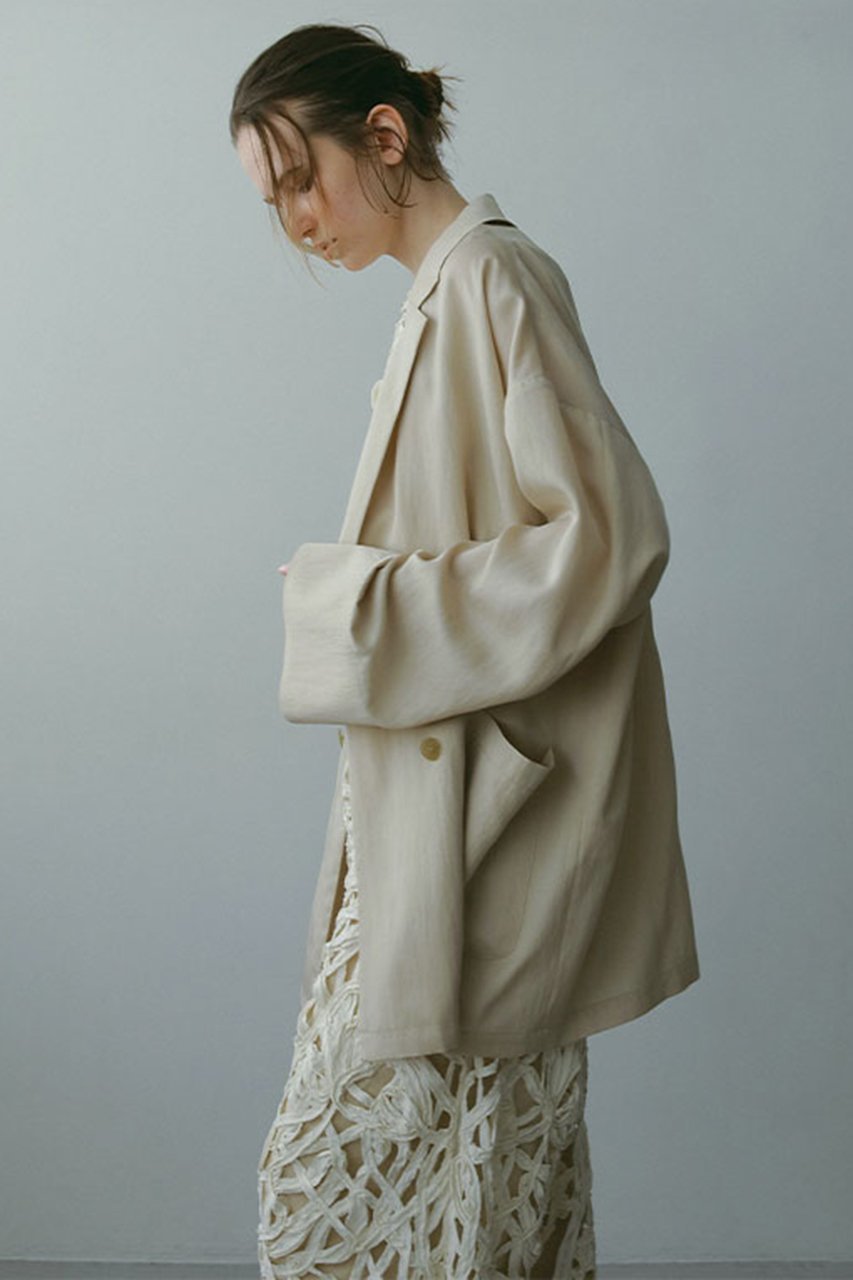 【エトレトウキョウ/ETRE TOKYO】のダブルブレストエアリージャケット 人気、トレンドファッション・服の通販 founy(ファニー) 　ファッション　Fashion　レディースファッション　Fashion for Women　アウター　Coat / Outerwear Collection　レディースジャケット・軽アウター　Jackets　なめらか　Smooth, Silky Texture　カーディガン　Cardigan, Knitwear　ジャケット　Jacket, Outerwear　セットアップ　Set-Up, Coordinated Outfit　ボックス　Boxy, Box Shape　other-2|ID: prp329100004594075 ipo3291000000033821912