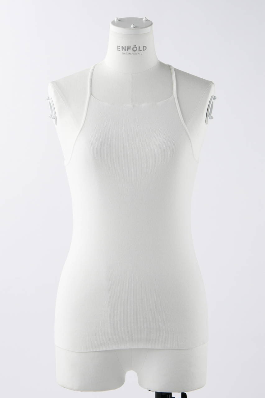 【エンフォルド/ENFOLD】のミニマルタンクトップ 人気、トレンドファッション・服の通販 founy(ファニー) 　ファッション　Fashion　レディースファッション　Ladies' Fashion Online　トップス・カットソー　Tops/Tshirt　キャミソール / ノースリーブ　No Sleeves　シャツ/ブラウス　Shirts/Blouses　ロング / Tシャツ　T-Shirts　カットソー　Cut and Sewn　インナー　Inner　エレガント 上品　Elegant　キャミソール　Camisole　タンク　Tank　パイピング　Piping　ホリデーシーズン　Holiday　 other-1|ID: prp329100004594079 ipo3291000000032629212