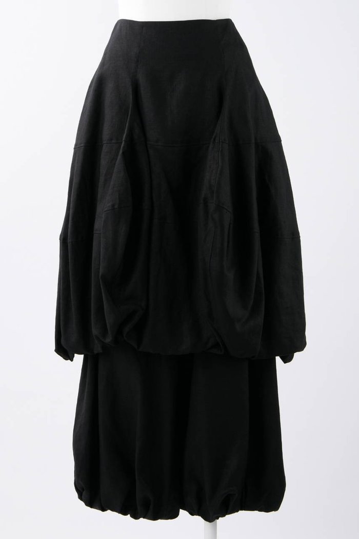 【エンフォルド/ENFOLD】のレイヤーバルーンキュロットスカート インテリア・キッズ・メンズ・レディースファッション・服の通販 founy(ファニー) https://founy.com/ ファッション Fashion レディースファッション Ladies' Fashion Online スカート Skirt キュロットスカート Culotte Skirt ロングスカート Long Skirt バルーン Balloon リゾート Resort リネン Linen ロング Long |ID: prp329100004594082 ipo3291000000032629228