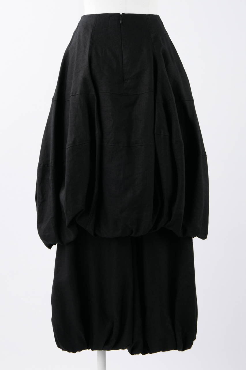 【エンフォルド/ENFOLD】のレイヤーバルーンキュロットスカート 人気、トレンドファッション・服の通販 founy(ファニー) 　ファッション　Fashion　レディースファッション　Ladies' Fashion Online　スカート　Skirt　キュロットスカート　Culotte Skirt　ロングスカート　Long Skirt　バルーン　Balloon　リゾート　Resort　リネン　Linen　ロング　Long　other-3|ID: prp329100004594082 ipo3291000000032629231