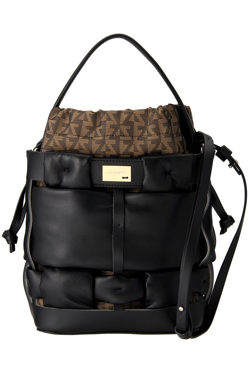 【ザンチェッティ/ZANCHETTI】のWOVEN BUCKET SMALL(NAPPA+JACQUARD) インテリア・キッズ・メンズ・レディースファッション・服の通販 founy(ファニー) ファッション Fashion レディースファッション Fashion for Women バッグ Bags ジャカード/ジャガード Jacquard, Woven Pattern バスケット Basket, Basket Bag ラグジュアリー Luxury, Elegant ランダム Random, Irregular 人気 Popular, Best Seller ブラック×ルート|ID: prp329100004594088 ipo3291000000035101995