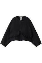 【ランバン オン ブルー/LANVIN en Bleu】のトリプルクロスフリルポケットジャケット ブラック|ID: prp329100004594107 ipo3291000000034825833