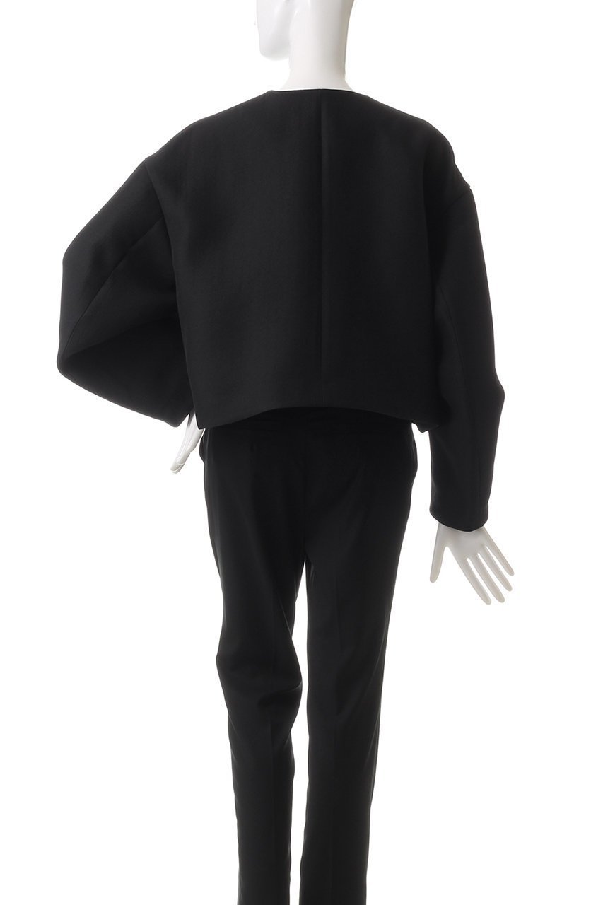 【ランバン オン ブルー/LANVIN en Bleu】のトリプルクロスフリルポケットジャケット 人気、トレンドファッション・服の通販 founy(ファニー) 　ファッション　Fashion　レディースファッション　Fashion for Women　アウター　Coat / Outerwear Collection　レディースジャケット・軽アウター　Jackets　ジップアップ　Zip-Up, Full Zip　ジャケット　Jacket, Outerwear　スタイリッシュ　Stylish, Fashionable　スリーブ　Sleeve, Long Sleeve / Short Sleeve　トリプル　Triple, Three Layers　フェミニン　Feminine, Girly　フラップ　Flap, Flap Pocket　フリル　Frill, Ruffle　ポケット　Pocket, Pocket Detail　ミックス　Mix, Mixed Style　ロング　Long, Long-Length　other-4|ID: prp329100004594107 ipo3291000000034825836