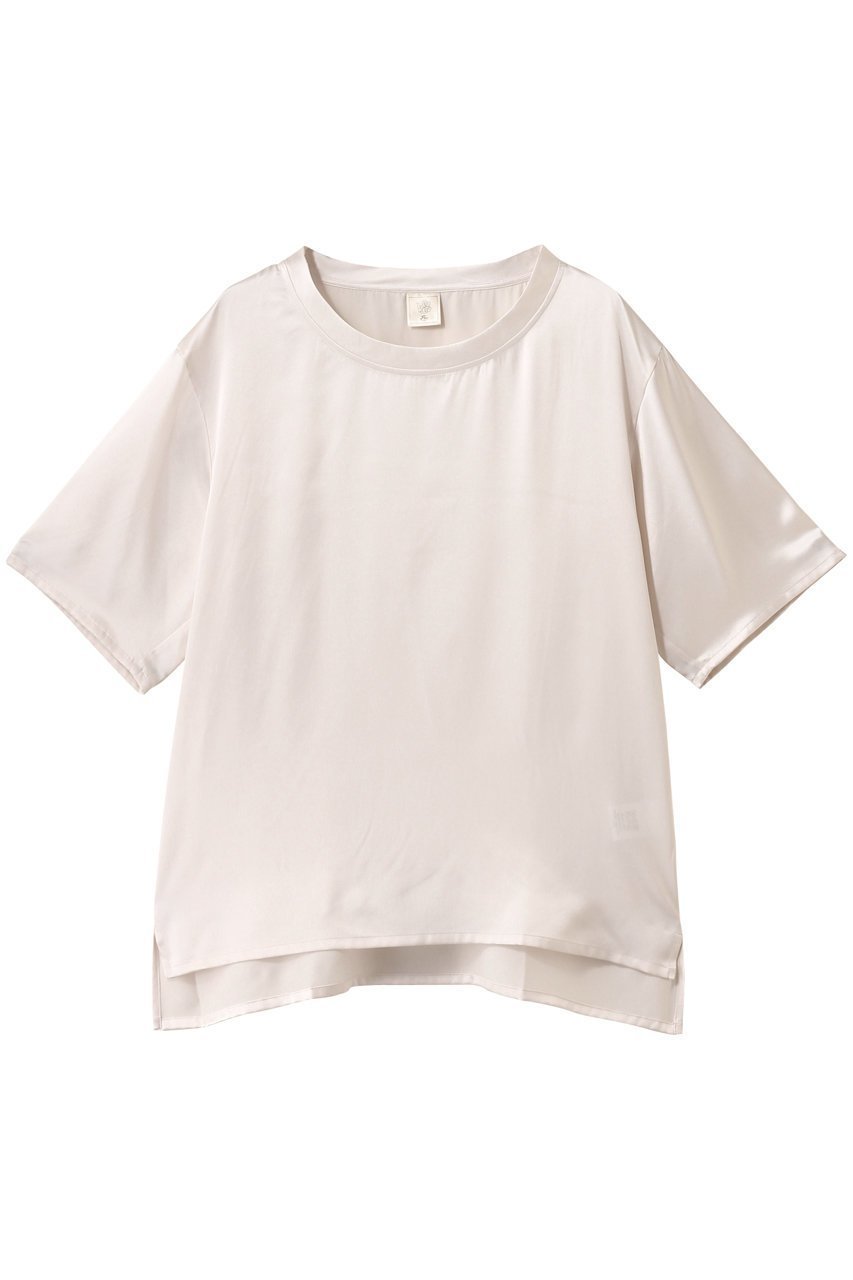 【フートーキョー/Foo Tokyo】のSilk Satin Pullover インテリア・キッズ・メンズ・レディースファッション・服の通販 founy(ファニー) 　ファッション　Fashion　レディースファッション　Ladies' Fashion Online　トップス・カットソー　Tops/Tshirt　シャツ/ブラウス　Shirts/Blouses　プルオーバー　Pullover　サテン　Satin　ショート　Short　シルク　Silk　シンプル　Simple　スリーブ　Sleeve　リラックス　Relax　NEW・新作・新着・新入荷　New Arrivals　パール×ホワイト|ID: prp329100004594146 ipo3291000000032630415