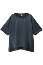 【フートーキョー/Foo Tokyo】の【UNISEX】Silk Satin Pullover エレガント×ネイビー|ID: prp329100004594146 ipo3291000000036392671