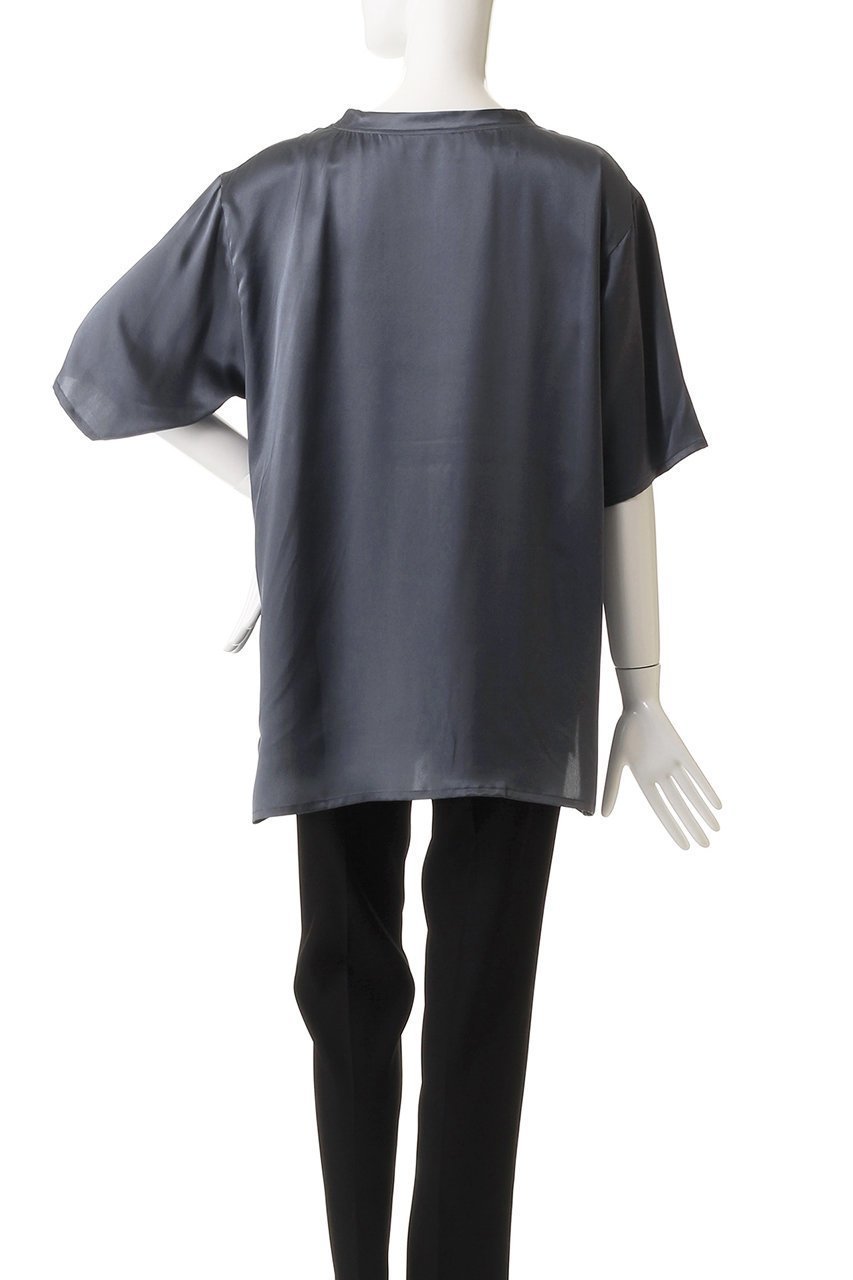 【フートーキョー/Foo Tokyo】の【UNISEX】Silk Satin Pullover 人気、トレンドファッション・服の通販 founy(ファニー) 　ファッション　Fashion　レディースファッション　Fashion for Women　トップス・カットソー　Cut & Sew Tops　シャツ・ブラウス・オフィスカジュアル　Elegant Blouses & Button-Ups　カジュアルプルオーバー・ニットトップス　Pullovers & Knit Tops / Casual Pullovers　ユニセックス　Unisex, Genderless　サテン　Satin, Glossy Fabric　ショート　Short, Short Length　シルク　Silk, 100% Silk　シンプル　Simple, Minimal　スリーブ　Sleeve, Long Sleeve / Short Sleeve　リラックス　Relax, Relaxed Fit　other-4|ID: prp329100004594146 ipo3291000000036392675