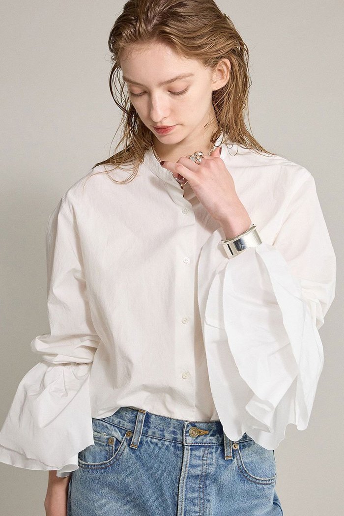 【ブリル/BRILL】のポエットスリーブシャツ インテリア・キッズ・メンズ・レディースファッション・服の通販 founy(ファニー) https://founy.com/ ファッション Fashion レディースファッション Fashion for Women トップス・カットソー Cut & Sew Tops シャツ・ブラウス・オフィスカジュアル Elegant Blouses & Button-Ups イタリア Italy スリーブ Sleeve, Long Sleeve / Short Sleeve タフタ Taffeta, Structured Fabric ロング Long, Long-Length |ID: prp329100004594165 ipo3291000000036131519